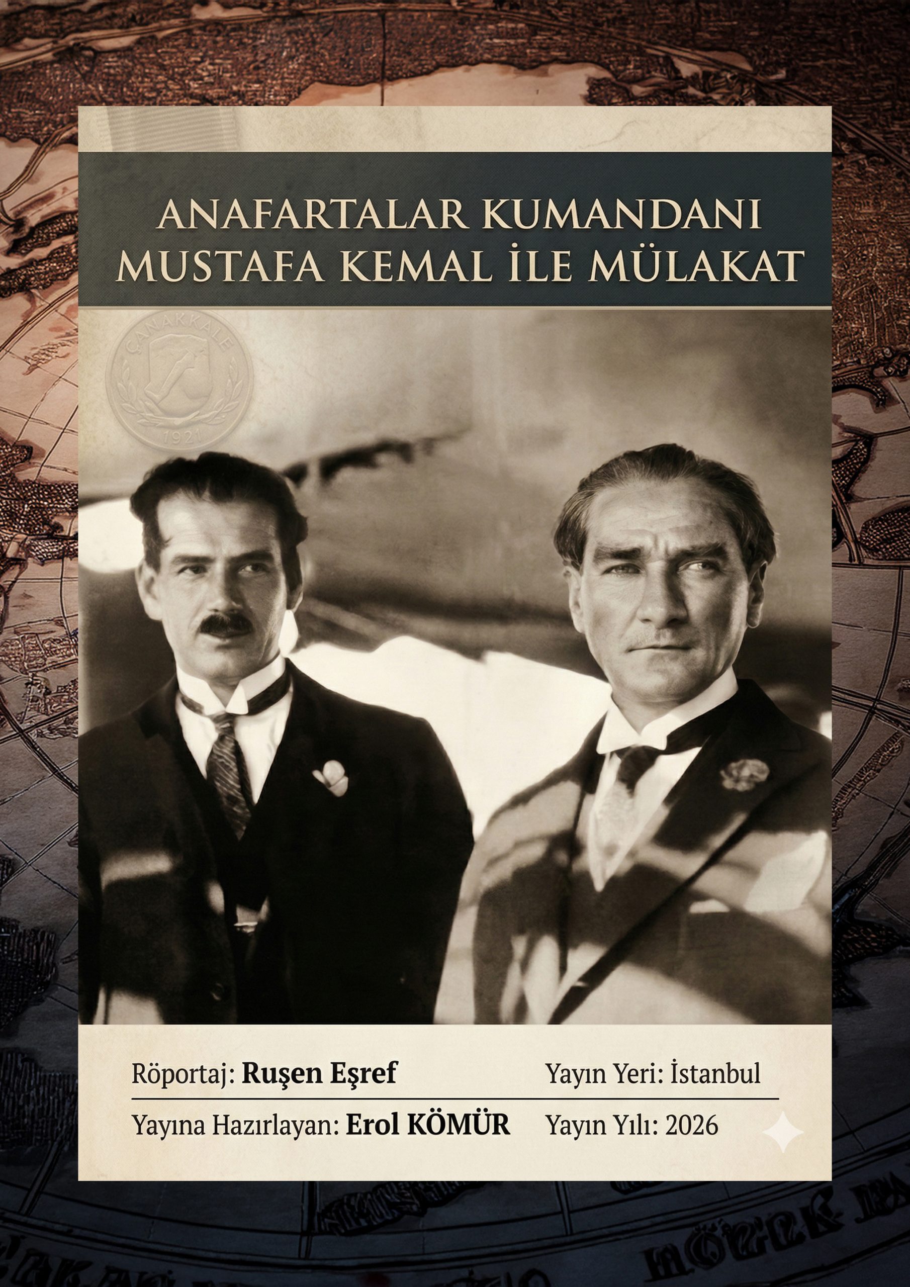 Mustafa Kemal Atatürk, Ruşen Eşref Ünaydın, Anfartalar, Çanakkale